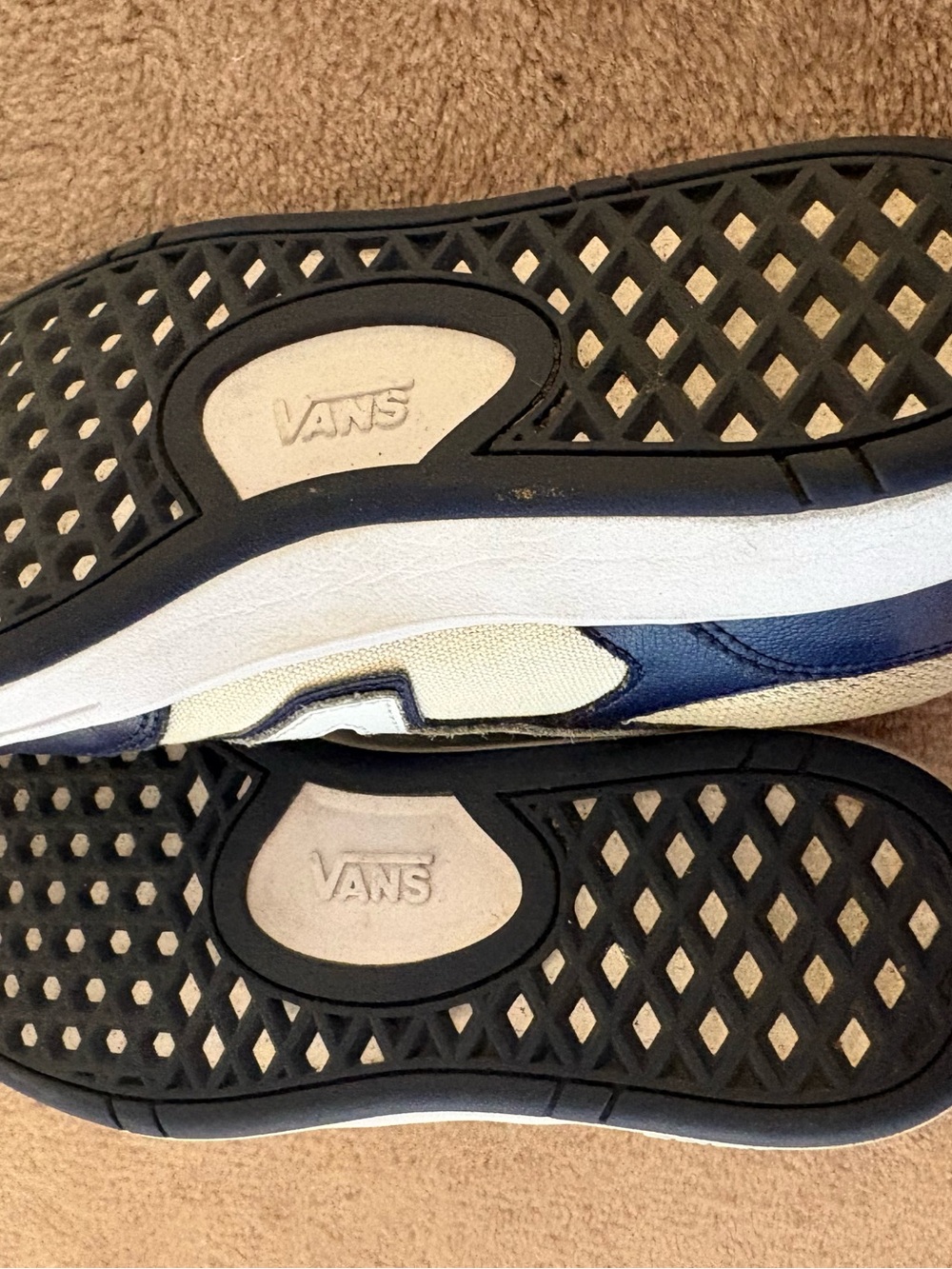 Blue and Off White Vans - Picture 14 of 15